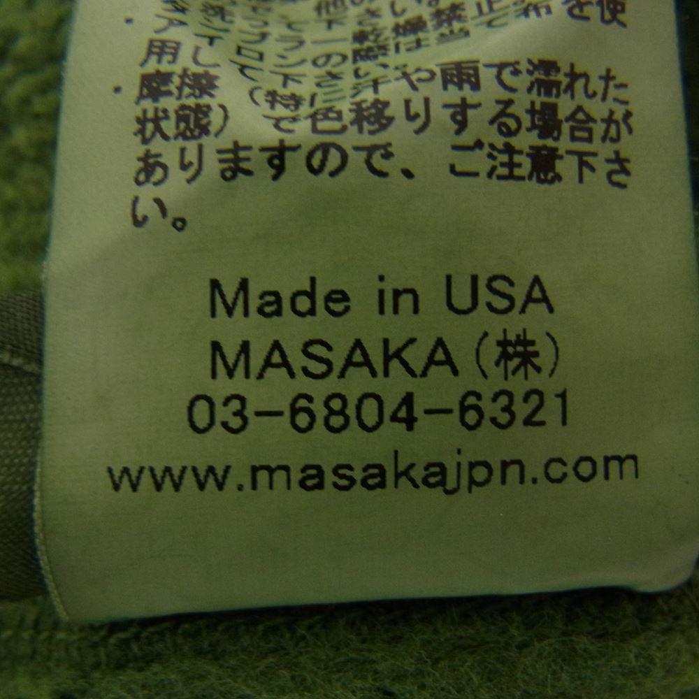 ミクスタ USA製 フロッキー プリント スウェット グリーン系 XS【美品】【中古】
