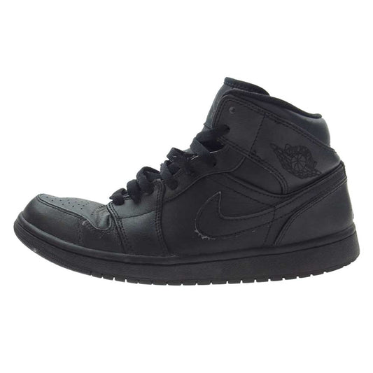 NIKE ナイキ 554724-010 AIR JORDAN 1 MID エア ジョーダン ミッド スニーカー ブラック系 27.5cm【中古】