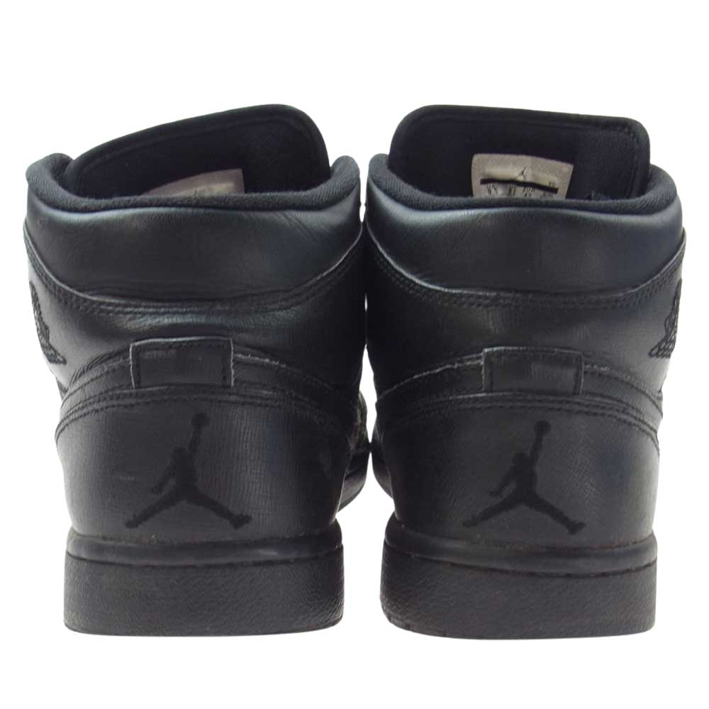 NIKE ナイキ 554724-010 AIR JORDAN 1 MID エア ジョーダン ミッド スニーカー ブラック系 27.5cm【中古】