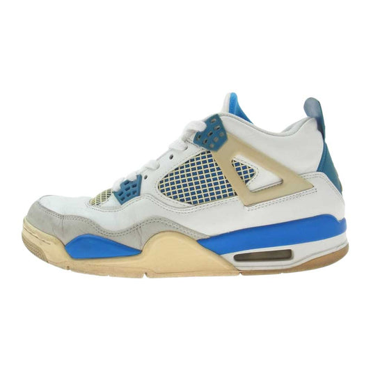 NIKE ナイキ 308497-105 AIR JORDAN 4 Retro エア ジョーダン レトロ スニーカー ホワイト系 27.0cm【中古】