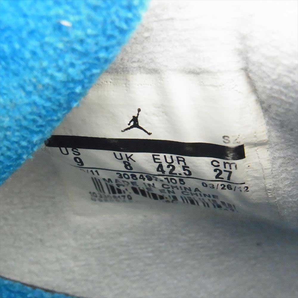 NIKE ナイキ 308497-105 AIR JORDAN 4 Retro エア ジョーダン レトロ スニーカー ホワイト系 27.0cm【中古】
