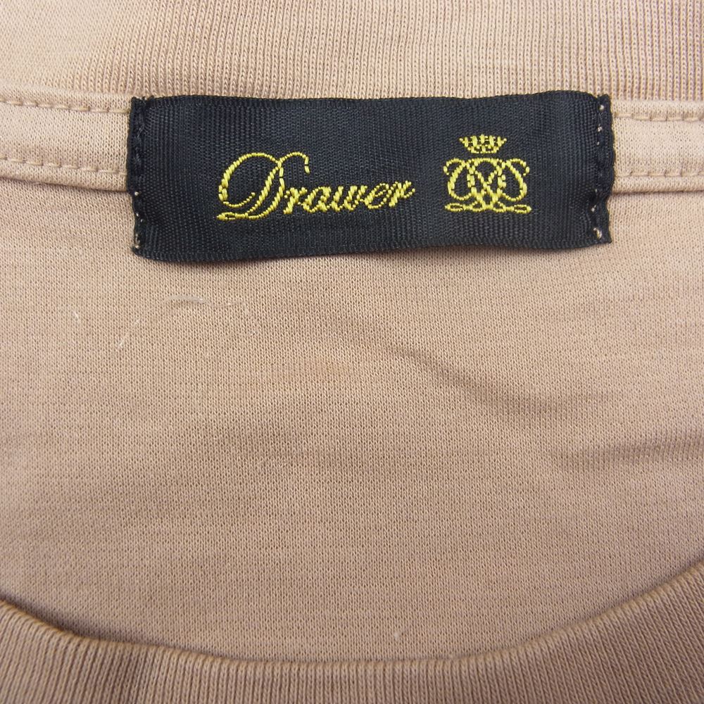 Drawer ドゥロワー 6517-299-0596 D PRE1 CO PUNCH CN NSLPO コットンポンチ ノースリーブ プルオーバー サイドスリット カットソー ベージュ系 2【中古】