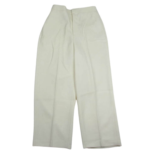 ENFOLD エンフォルド 300BA131-2140 ウール ワイド スラックス パンツ オフホワイト オフホワイト系 38【中古】