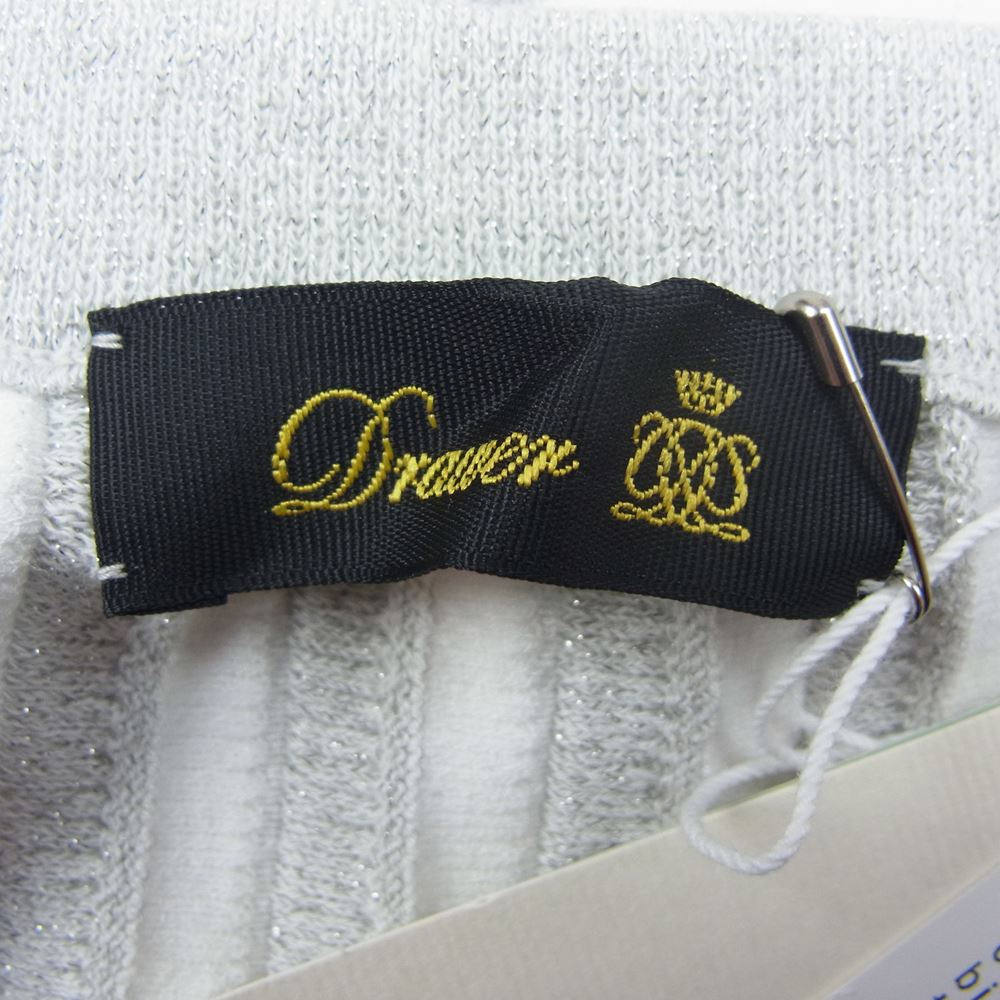 Drawer ドゥロワー 6524-199-1400-0100 18G プリーツ ニット スカート シルバー系 F【中古】