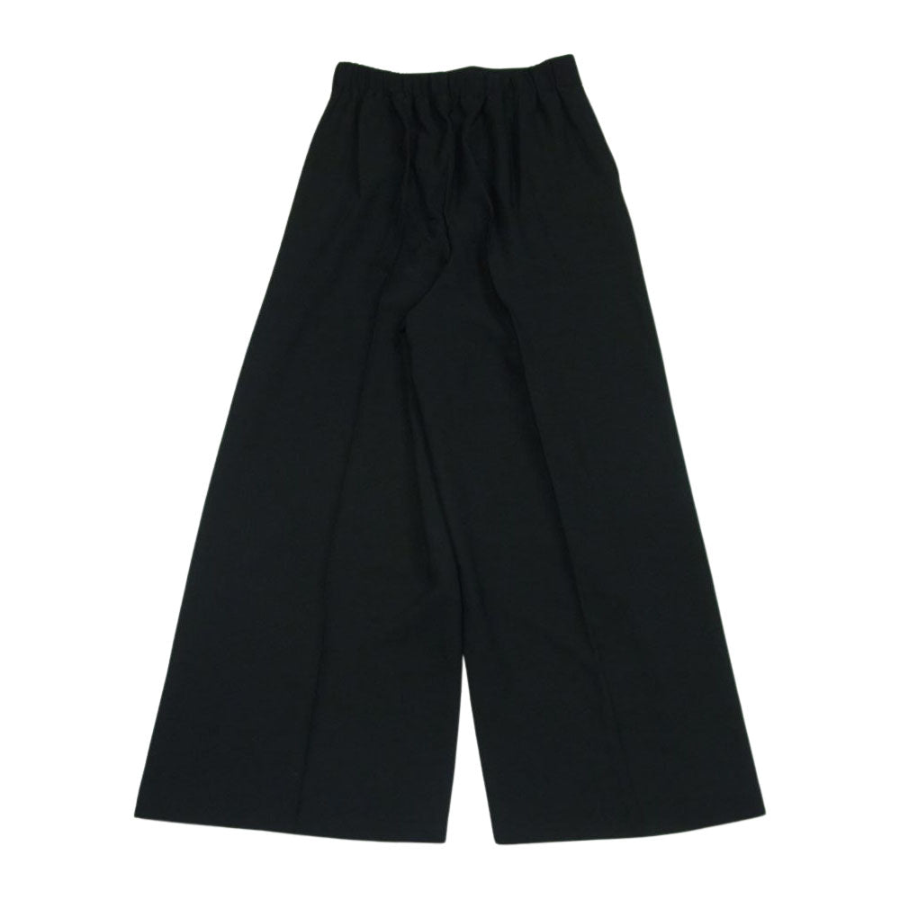 ENFOLD エンフォルド 300DS131-2040 ダブルクロス クロップド イージー トラウザー スラックス パンツ ブラック系 38【中古】