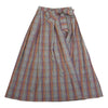 Drawer ドゥロワー 6524-299-1424 D SM PL MADRAS CHK RBNSK マドラスチェックサイドリボンスカート オレンジ系 38【美品】【中古】