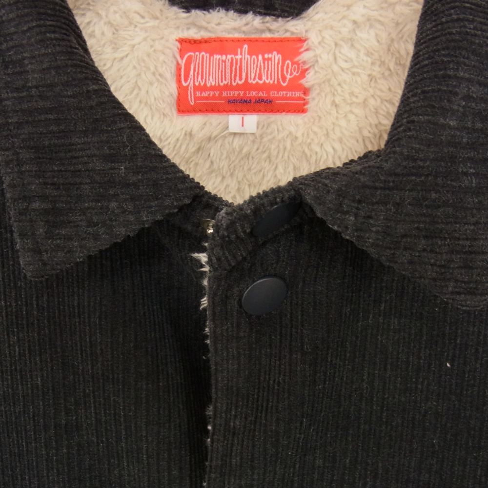 サンシャインプラスクラウド COACH JACKET WITH LINER コーデュロイ コーチ ジャケット ブラック系 1【中古】