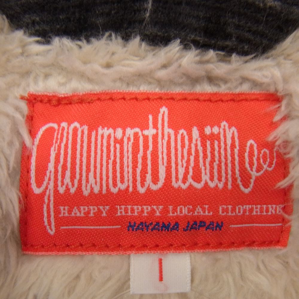 サンシャインプラスクラウド COACH JACKET WITH LINER コーデュロイ コーチ ジャケット ブラック系 1【中古】