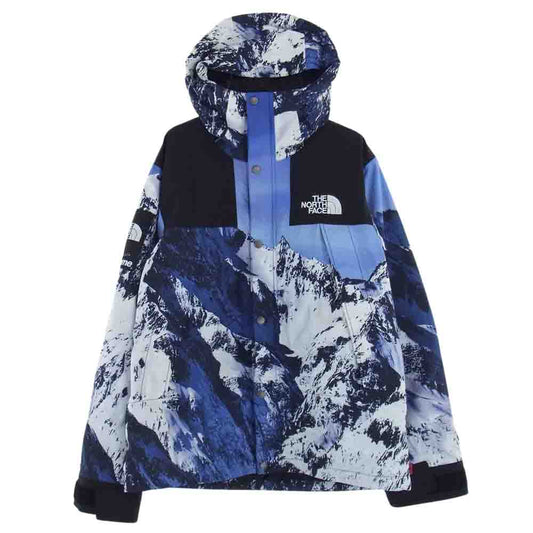 Supreme シュプリーム 17AW NP61701I × THE NORTH FACE ノースフェイス Mountain Parka 雪山 マウンテン パーカ ナイロン シェル ジャケット マルチカラー系 M【美品】【中古】