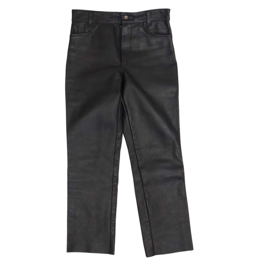 VANSON バンソン レザー パンツ ブラック系 33【中古】