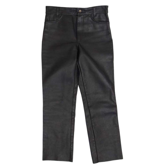 VANSON バンソン レザー パンツ ブラック系 33【中古】