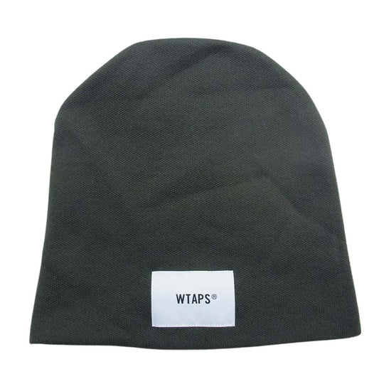 WTAPS ダブルタップス 22AW 222MADT-HT05 BEANIE 05 ロゴ タグ ビーニー ニット帽 カーキ系【新古品】【未使用】【中古】