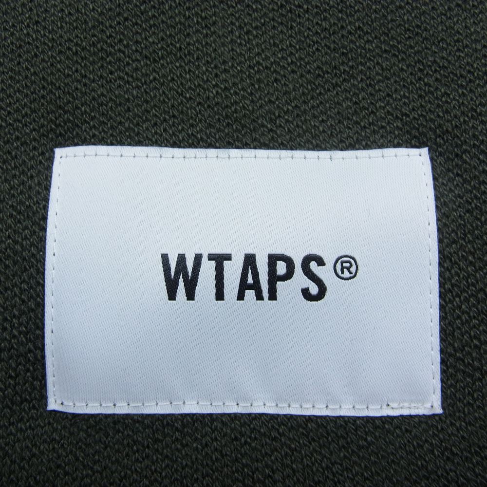 WTAPS ダブルタップス 22AW 222MADT-HT05 BEANIE 05 ロゴ タグ ビーニー ニット帽 カーキ系【新古品】【未使用】【中古】