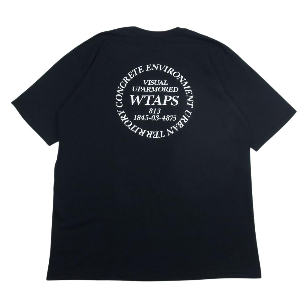 WTAPS ダブルタップス 22SS 222PCDT-ST04S URBAN TRANSITION プリント 半袖 Tシャツ ブラック系 5【新古品】【未使用】【中古】