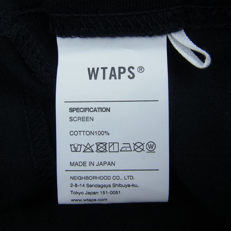WTAPS ダブルタップス 22SS 222PCDT-ST04S URBAN TRANSITION プリント 半袖 Tシャツ ブラック系 5【新古品】【未使用】【中古】