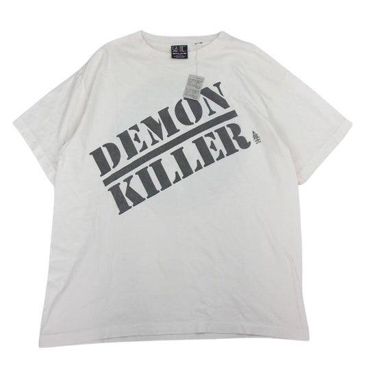 セントマイケル SM-S22-0000-005 SS TEE DEMON KILLER プリント 半袖 Tシャツ ホワイト系 XL【新古品】【未使用】【中古】