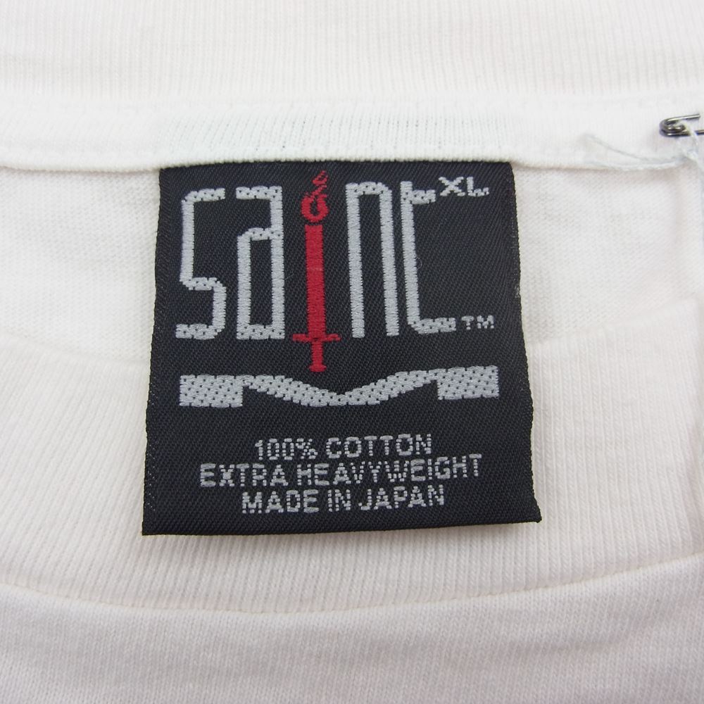 セントマイケル SM-S22-0000-005 SS TEE DEMON KILLER プリント 半袖 Tシャツ ホワイト系 XL【新古品】【未使用】【中古】
