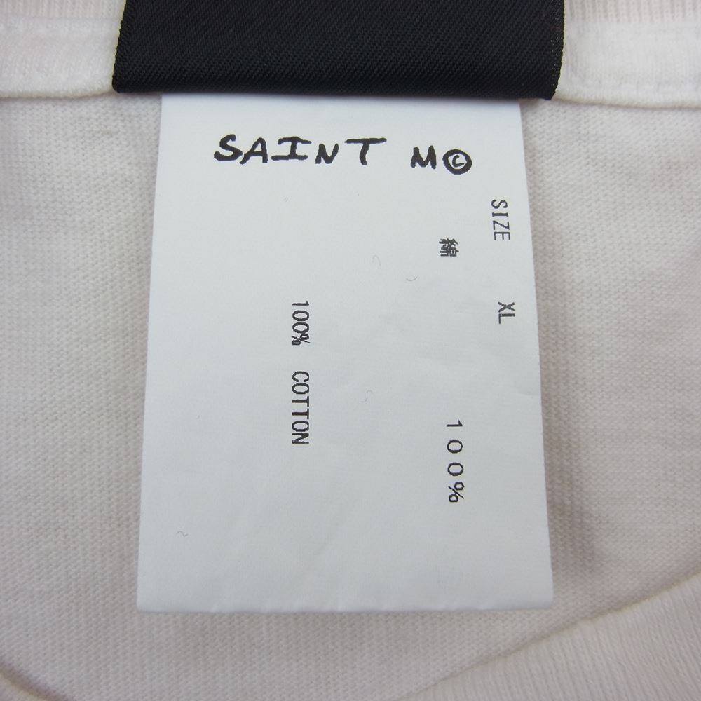 セントマイケル SM-S22-0000-005 SS TEE DEMON KILLER プリント 半袖 Tシャツ ホワイト系 XL【新古品】【未使用】【中古】