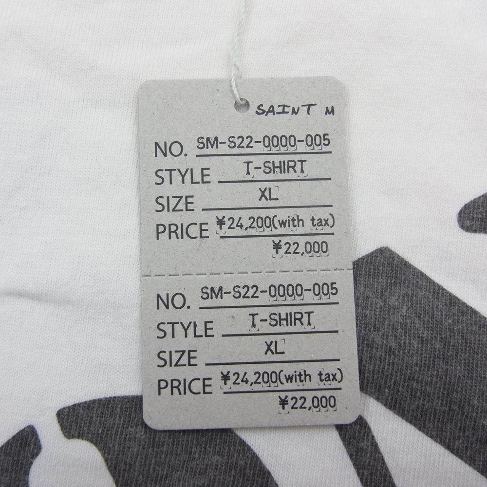 セントマイケル SM-S22-0000-005 SS TEE DEMON KILLER プリント 半袖 Tシャツ ホワイト系 XL【新古品】【未使用】【中古】