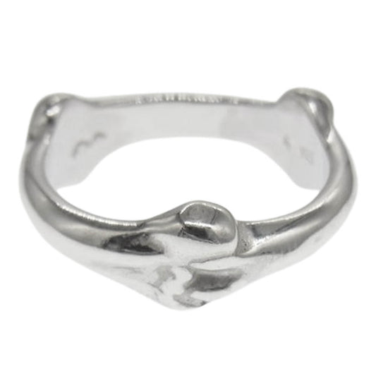 TAKAHIRO MIYASHITA The SoloIst. タカヒロミヤシタザソロイスト Bone shaped band ring ボーン シェイプド バンド リング シルバー系【中古】