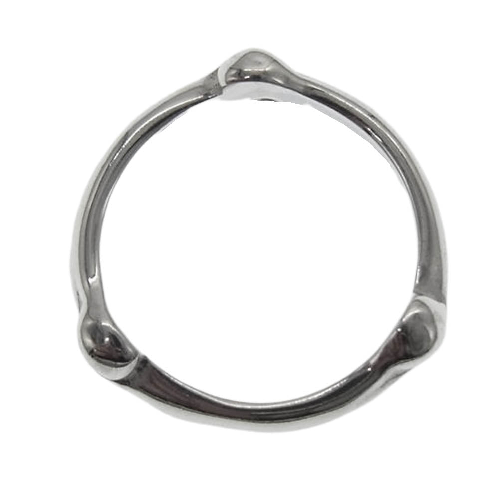 TAKAHIRO MIYASHITA The SoloIst. タカヒロミヤシタザソロイスト Bone shaped band ring ボーン シェイプド バンド リング シルバー系【中古】
