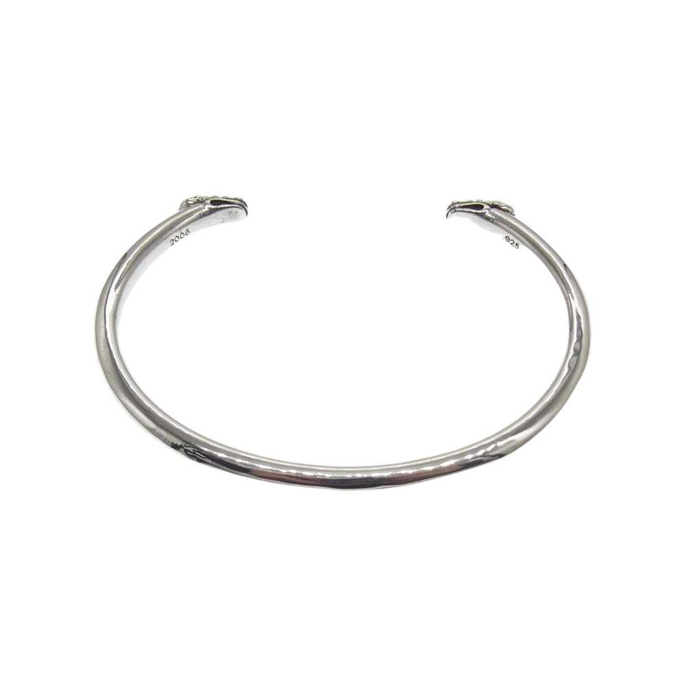 CHROME HEARTS クロムハーツ（原本無） 購入時レシート付 BANGLE DOUBLE DOG ダブルドッグ バングル シルバー系【中古】