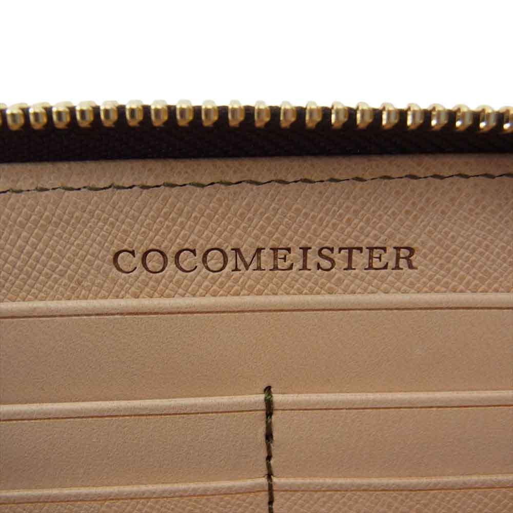 COCOMEISTER ココマイスター ヨコハマ ラウンドジップ レザー ウォレット 長財布 ワインレッド系【新古品】【未使用】【中古】