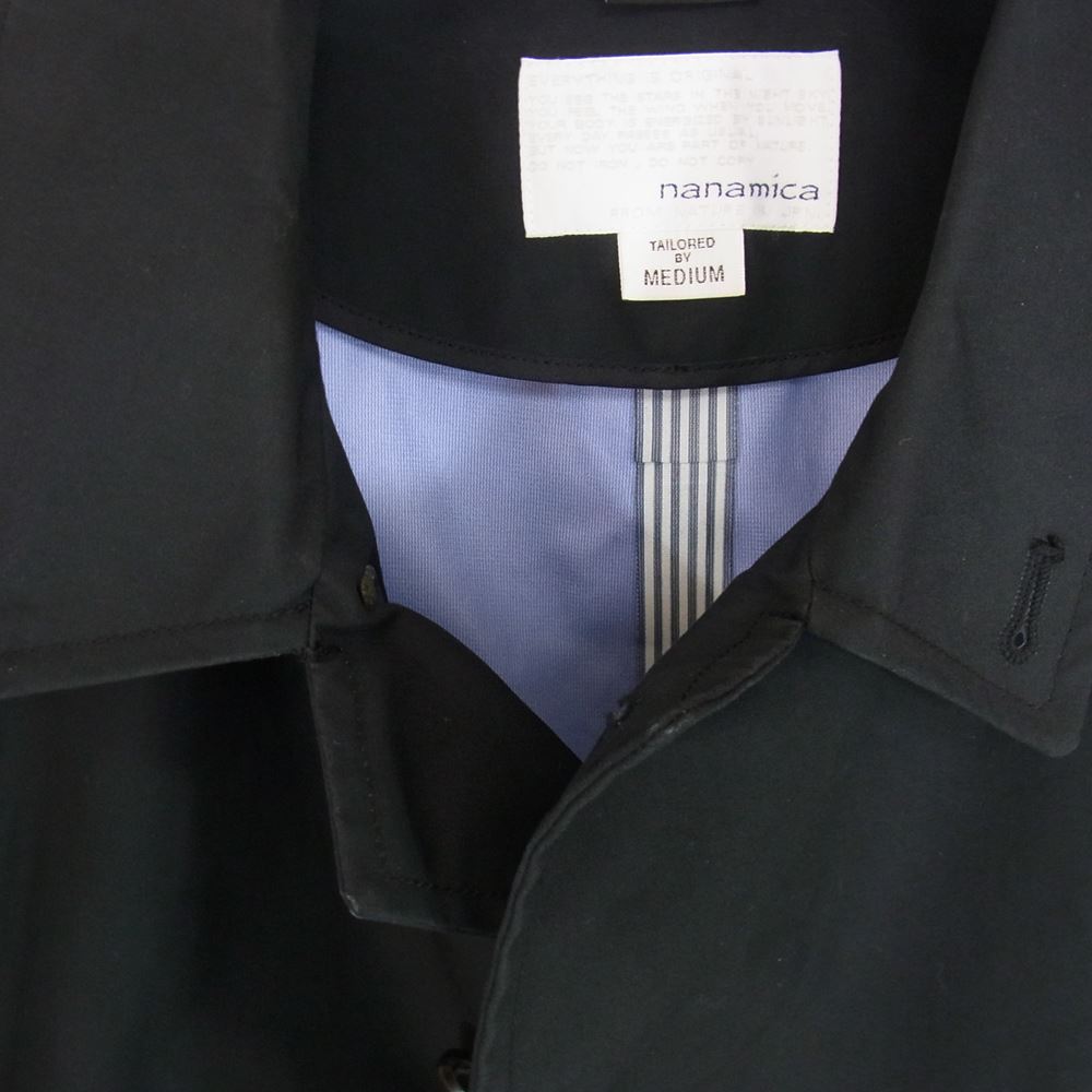 nanamica ナナミカ SUBF800 nanamica GORE-TEX Soutien Collar Coat ナナミカ ゴアテックス ステンカラー コート  ネイビー系 M【中古】