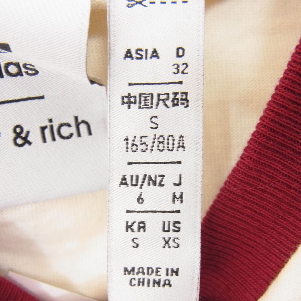 adidas アディダス × Sporty＆Rich カットソー TEE 半袖シャツ  オフホワイト系 M【中古】