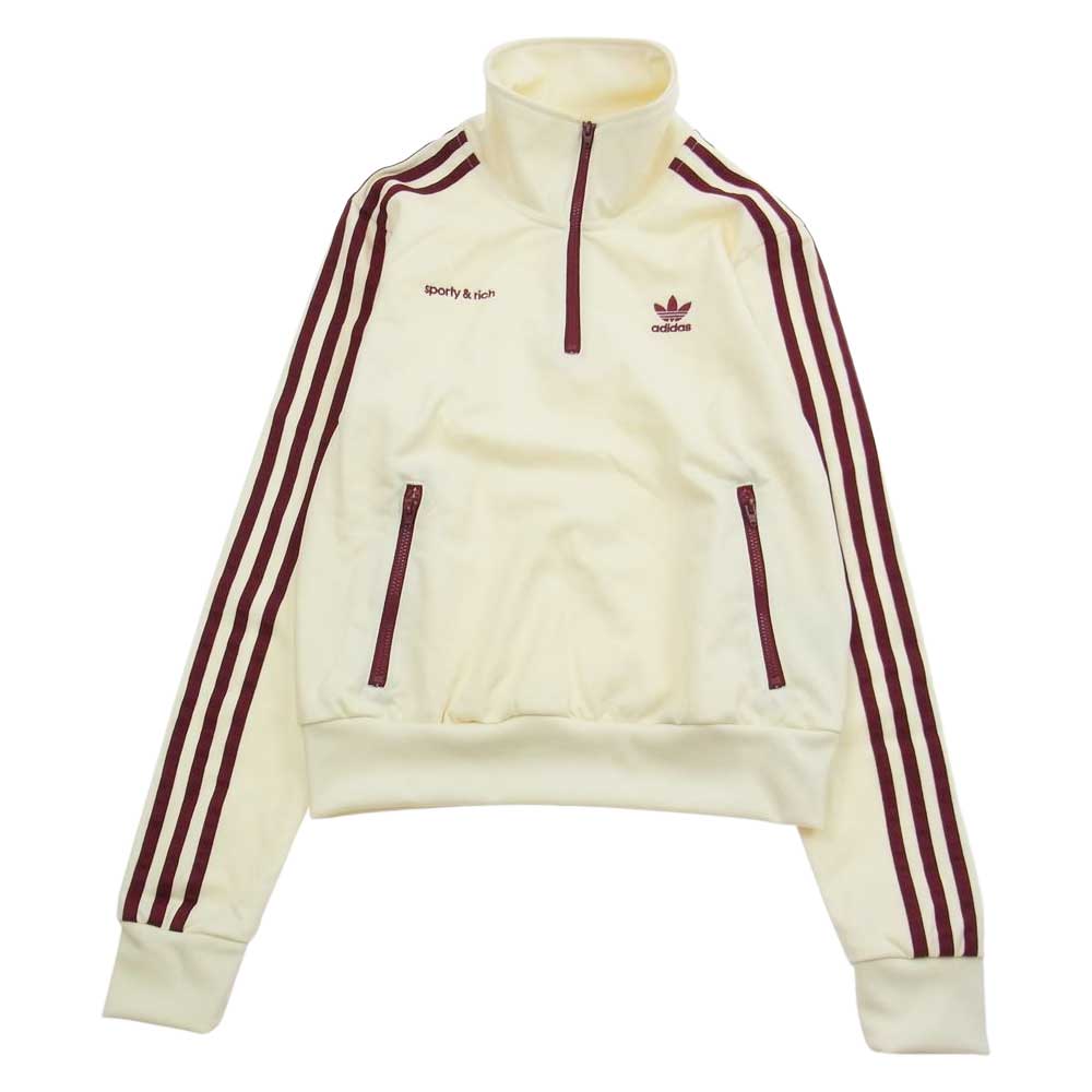 adidas アディダス × Sporty＆Rich ジャージ トラックジャケット パンツ セットアップ オフホワイト系 M【美品】【中古】