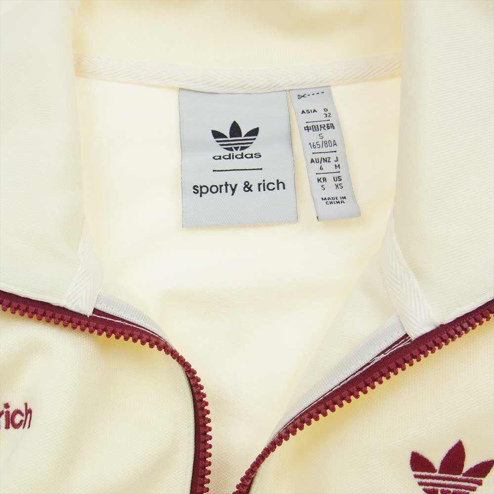 adidas アディダス × Sporty＆Rich ジャージ トラックジャケット パンツ セットアップ オフホワイト系 M【美品】【中古】