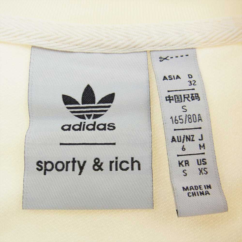 adidas アディダス × Sporty＆Rich ジャージ トラックジャケット パンツ セットアップ オフホワイト系 M【美品】【中古】