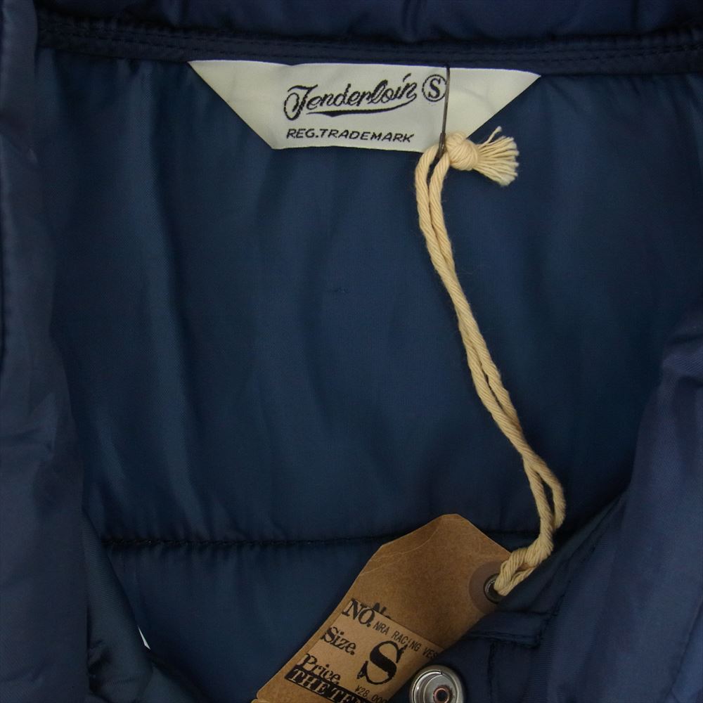 TENDERLOIN テンダーロイン NRA RACING VEST レーシング 中綿 ベスト ネイビー系 S【美品】【中古】
