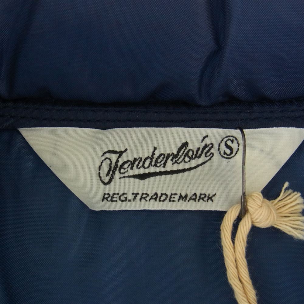 TENDERLOIN テンダーロイン NRA RACING VEST レーシング 中綿 ベスト ネイビー系 S【美品】【中古】