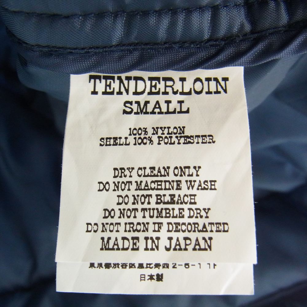 TENDERLOIN テンダーロイン NRA RACING VEST レーシング 中綿 ベスト ネイビー系 S【美品】【中古】