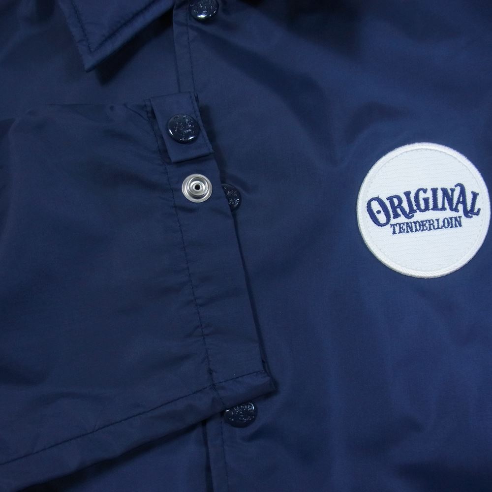 TENDERLOIN テンダーロイン RACING COACH JKT レーシング コーチ ナイロン ジャケット ネイビー系 S【美品】【中古】