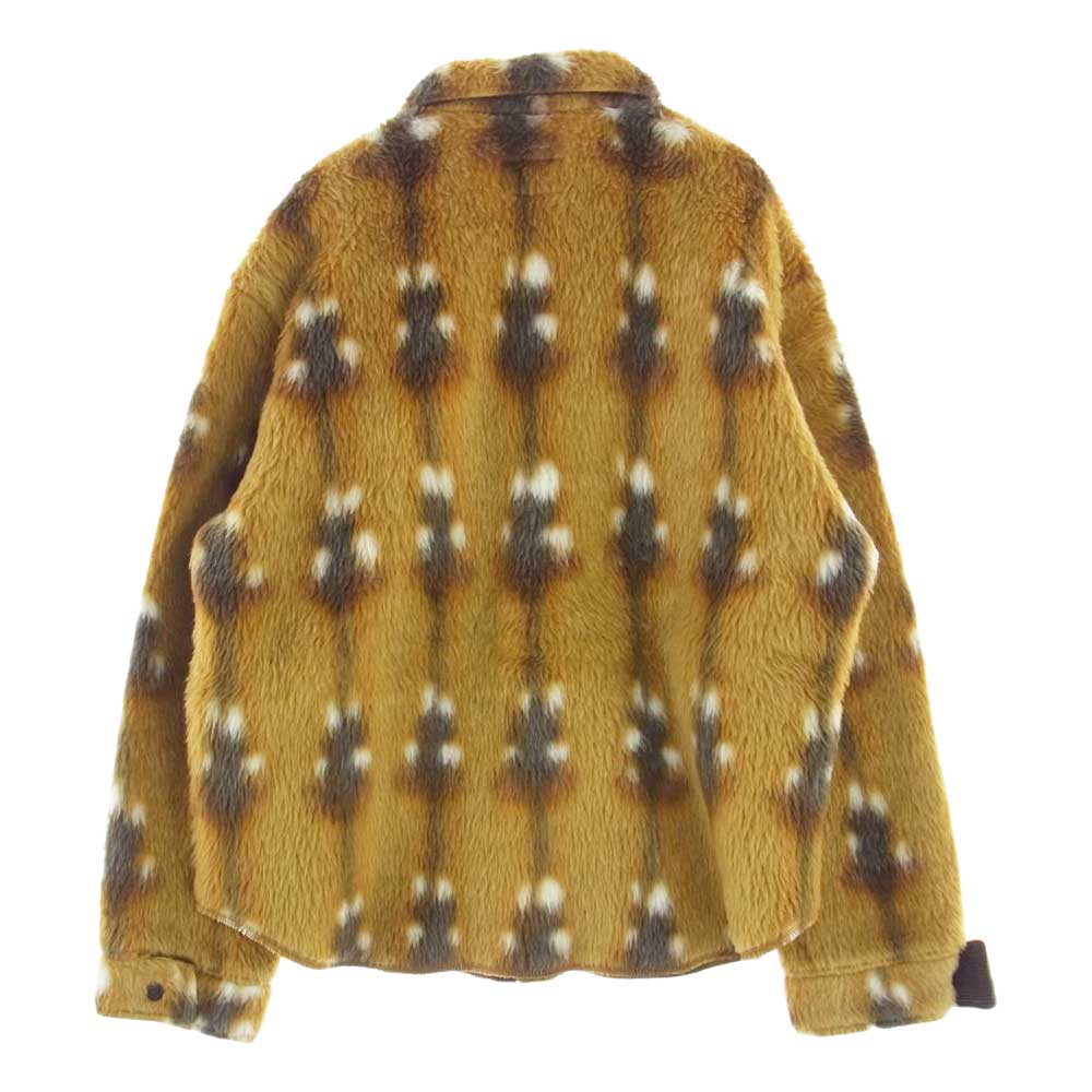 TENDERLOIN テンダーロイン ANIMAL CPO FOX アニマル フェイクファー シャツ ジャケット ブラウン系 S【美品】【中古】