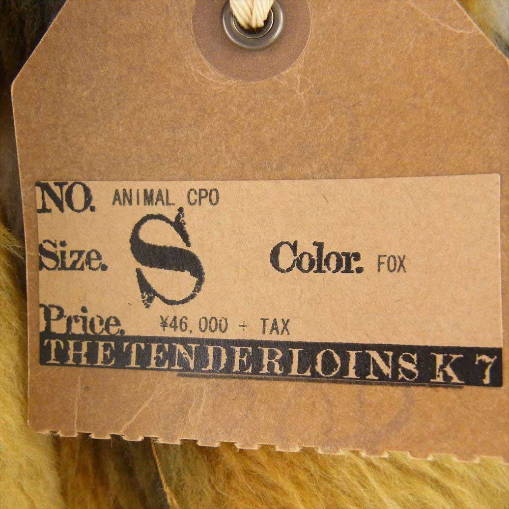 TENDERLOIN テンダーロイン ANIMAL CPO FOX アニマル フェイクファー シャツ ジャケット ブラウン系 S【美品】【中古】