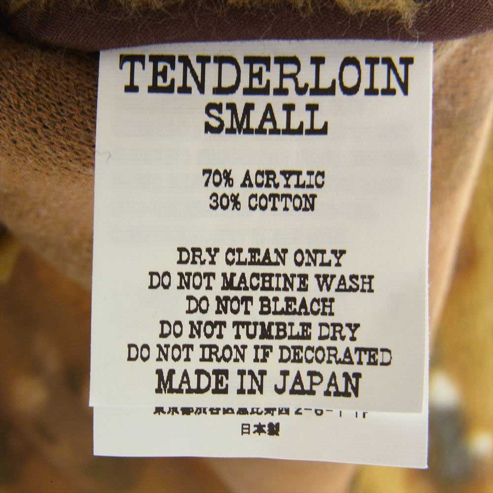 TENDERLOIN テンダーロイン ANIMAL CPO FOX アニマル フェイクファー シャツ ジャケット ブラウン系 S【美品】【中古】