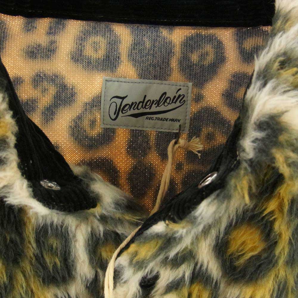 TENDERLOIN テンダーロイン ANIMAL CPO LEOPARD アニマル フェイクファー シャツ ジャケット レオパード S【美品】【中古】