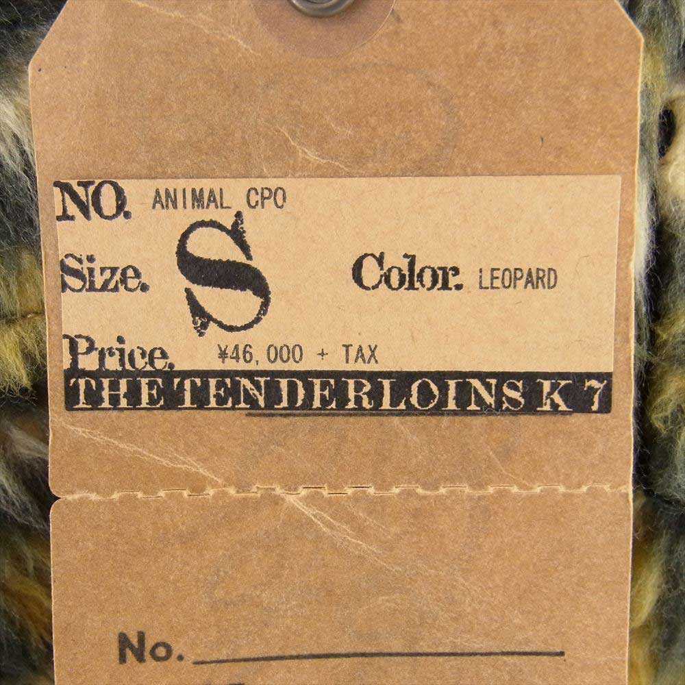 TENDERLOIN テンダーロイン ANIMAL CPO LEOPARD アニマル フェイクファー シャツ ジャケット レオパード S【美品】【中古】