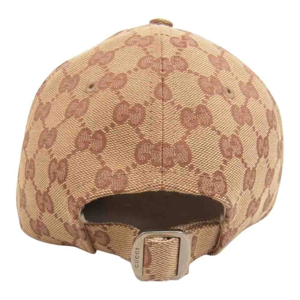 GUCCI グッチ 18AW  × NY Yankees MLB GG キャンバス ベースボール キャップ 帽子 ニューヨーク ヤンキース  ブラウン系 57～61【中古】