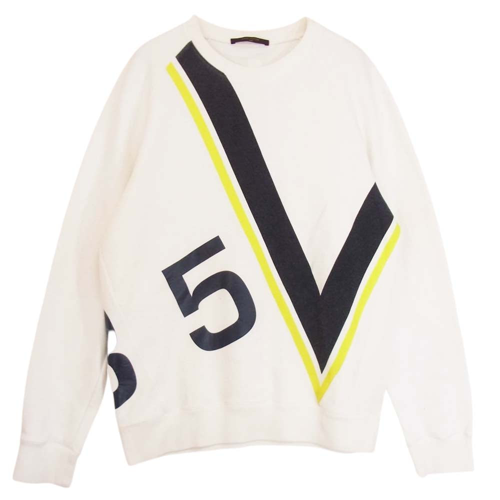 LOUIS VUITTON ルイ・ヴィトン 17SS アメリカズカップ 2017 ロゴ スウェット ホワイト系 XXL【中古】