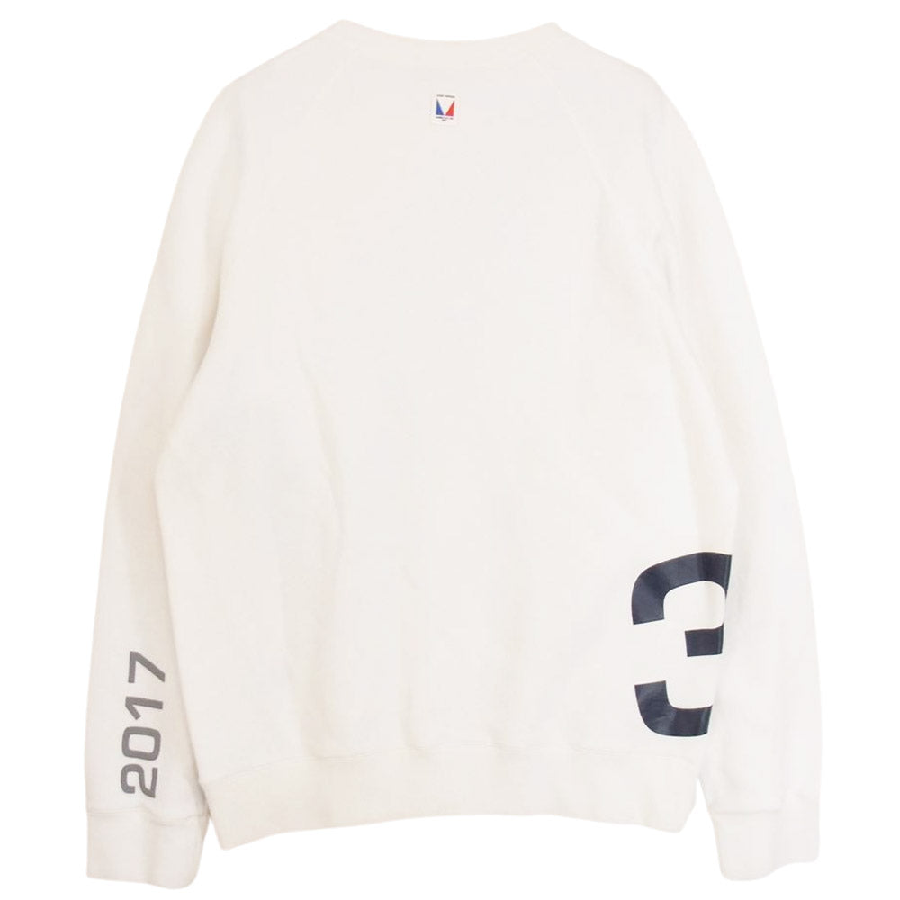 LOUIS VUITTON ルイ・ヴィトン 17SS アメリカズカップ 2017 ロゴ スウェット ホワイト系 XXL【中古】