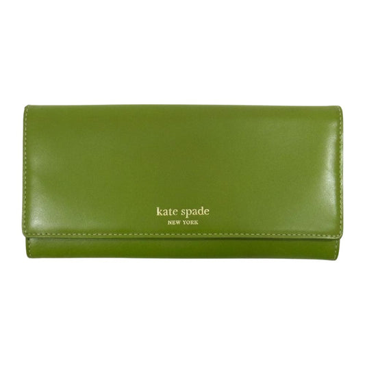Kate Spade ケイトスペード PWRU0070 304 長財布 グリーン系【中古】
