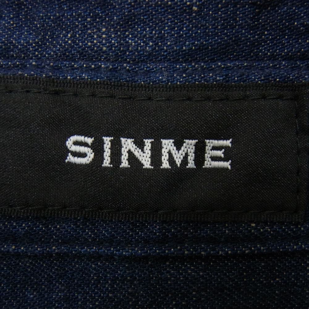 シンメ K06-1 レースアッププルオーバー インディゴ インディゴブルー系 M【新古品】【未使用】【中古】