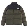 THE NORTH FACE ノースフェイス ND91841  NUPTSE JACKET ヌプシ ジャケット ロゴ刺繍 ナイロン ジップ アップ ダウン  カーキ系 ブラック系 XL【中古】