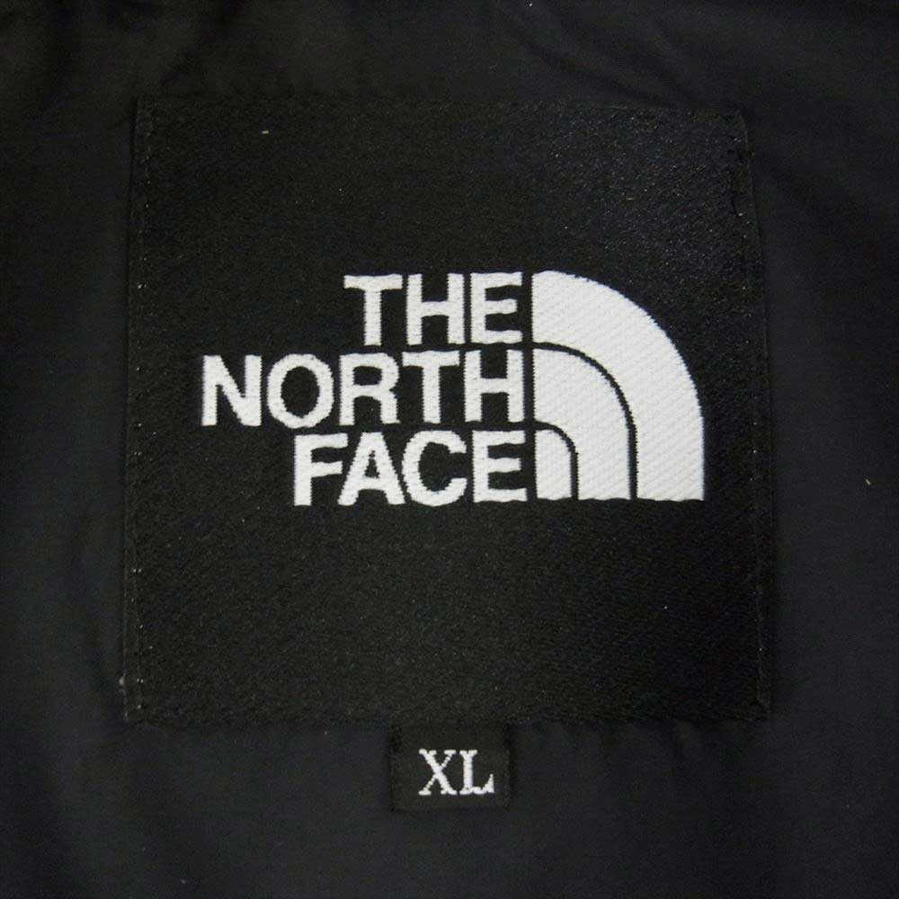 THE NORTH FACE ノースフェイス ND91841  NUPTSE JACKET ヌプシ ジャケット ロゴ刺繍 ナイロン ジップ アップ ダウン  カーキ系 ブラック系 XL【中古】