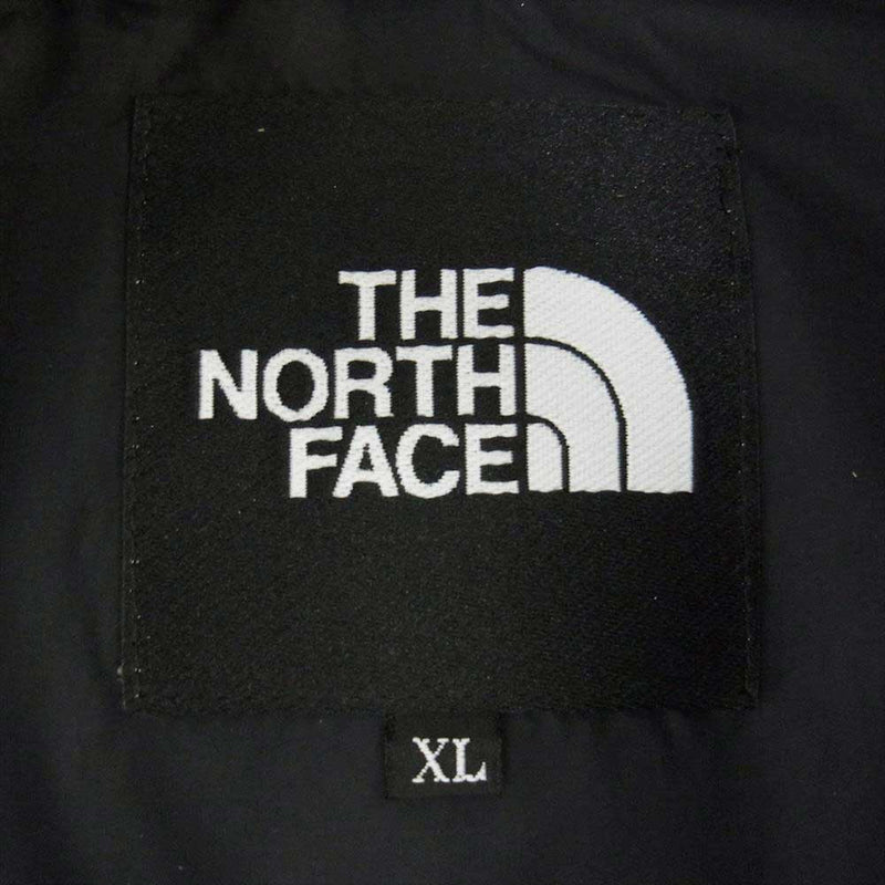 THE NORTH FACE ノースフェイス ダウンジャケット ND91841  NUPTSE JACKET ヌプシ ジャケット ロゴ刺繍 ナイロン ジップ アップ ダウン  カーキ系 ブラック系 XL約55cm袖丈
