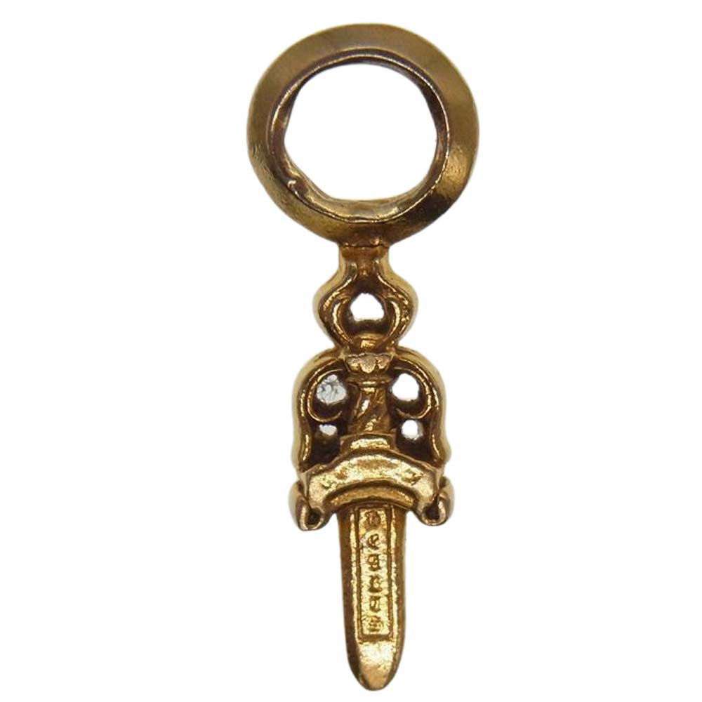 CHROME HEARTS クロムハーツ（原本有） 22K STACK DAGGER ダガー スタック チャーム ペンダント ゴールド系【中古】